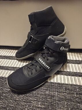Sabo Deadlift Black High-Top Men’s Weightlifting Shoes EU 45 US 11.5/12